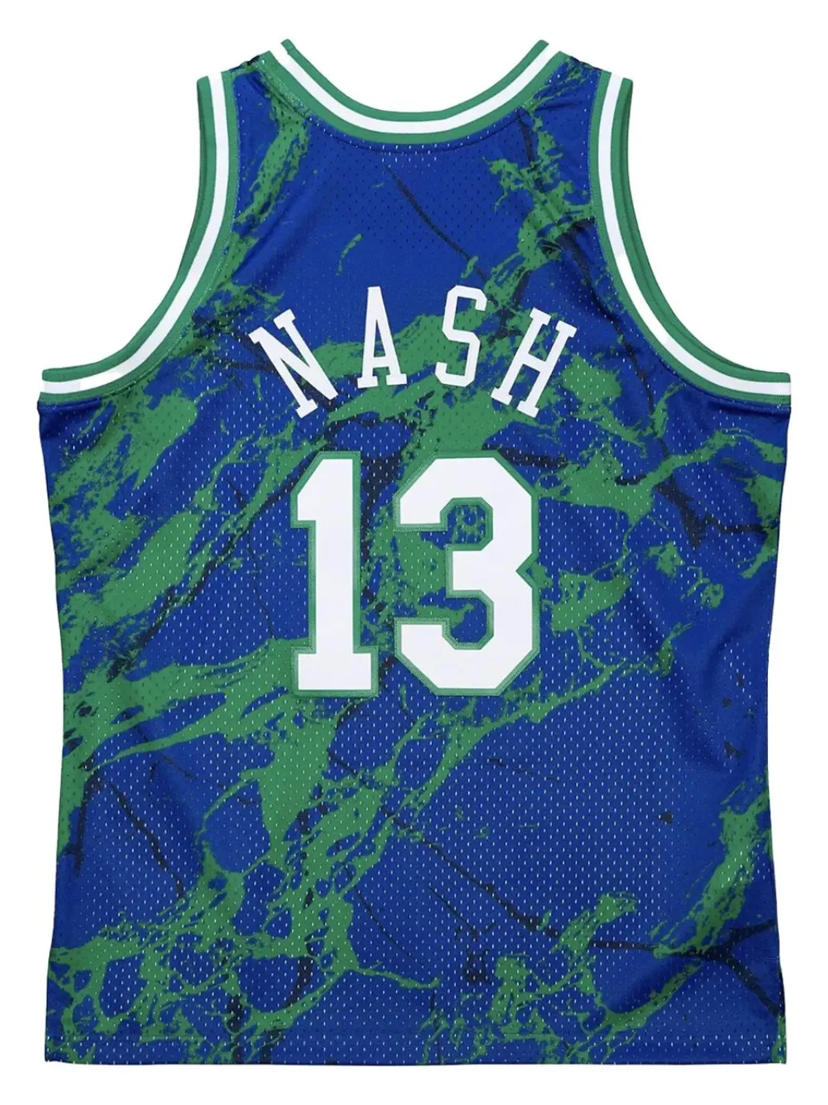 Mitchell & Ness NBA Dallas Mavericks 1998 Steve Nash バスケットボールジャージ ブルー - 画像2