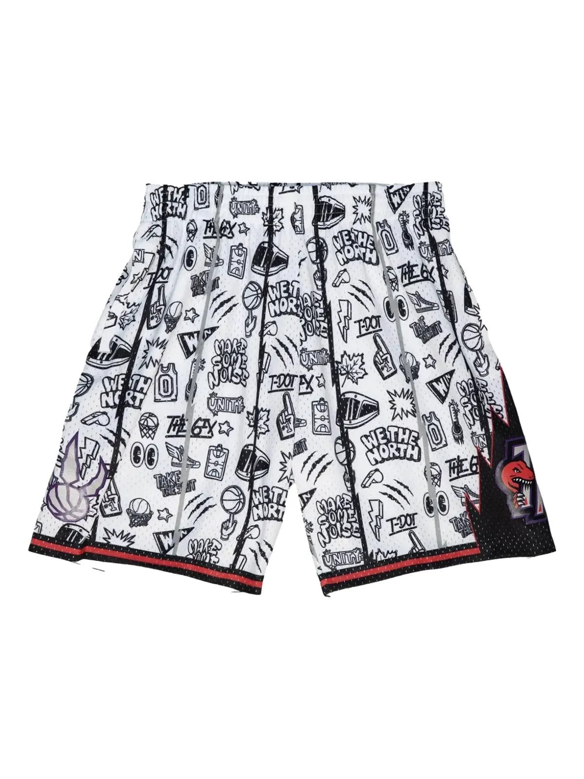 Mitchell & Ness NBA トロント・ラプターズ 1998 ドゥードル・スイングマン ショーツ - 画像1