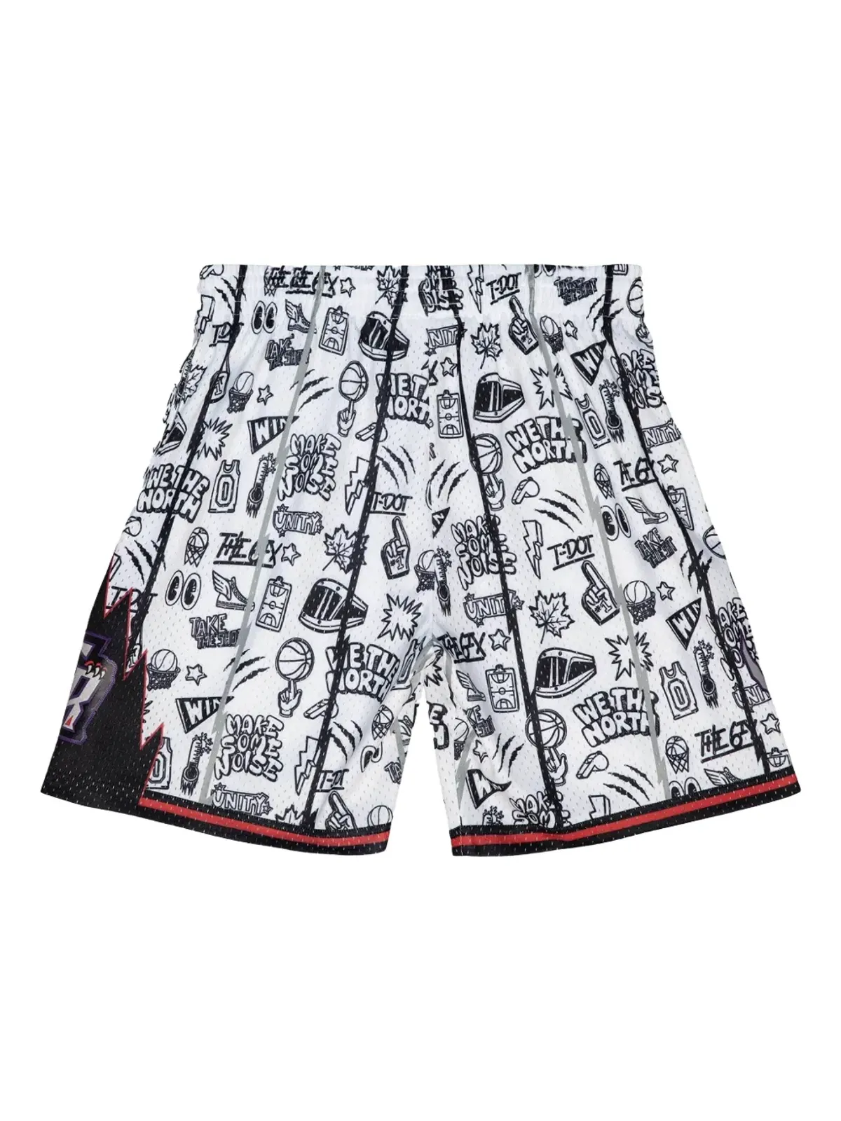 Mitchell & Ness NBA トロント・ラプターズ 1998 ドゥードル・スイングマン ショーツ - 画像2