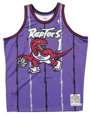 Mitchell & Ness NBA トロント・ラプターズ 98 Tracy McGrady オーセンティック・ロードジャージ 紫 - サムネイル1