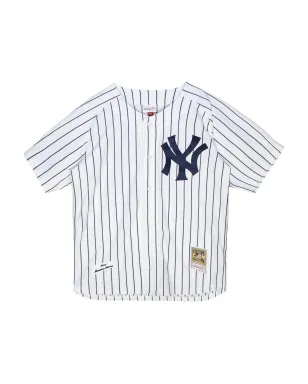 Mitchell & Ness MLBニューヨーク・ヤンキース 1997 マリアノ・リベラ ホーム野球ジャージートップ - White - サムネイル1