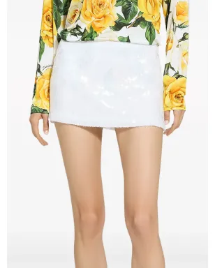 Dolce & Gabbana スパンコール付きミニスカート - サムネイル5