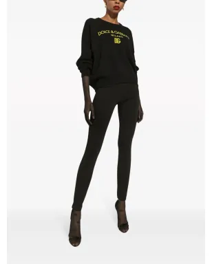 Dolce & Gabbana カシミア ロゴプリント セーター - ブラック - サムネイル2