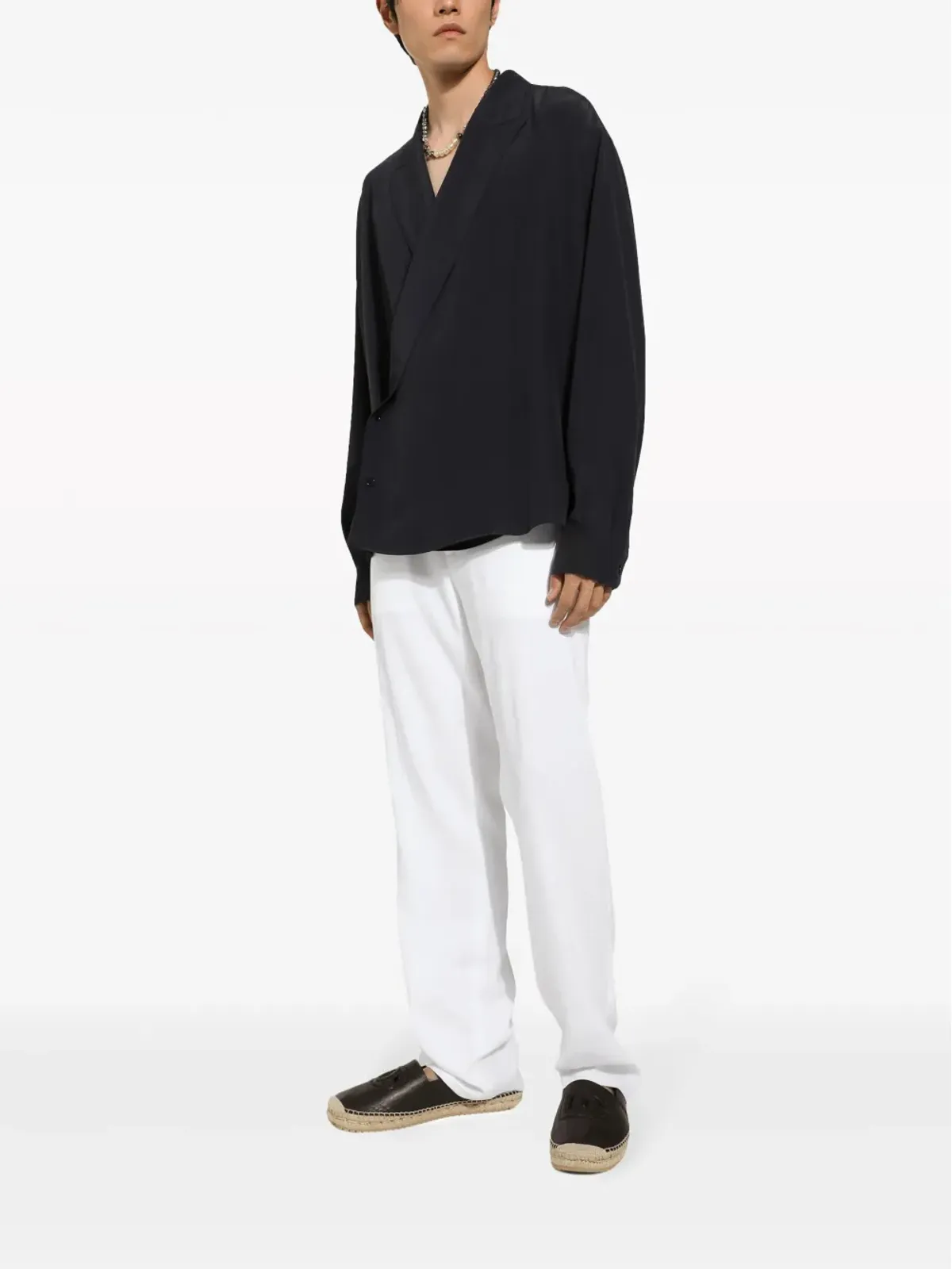 Dolce & Gabbana 絹のラップシャツ - 画像3