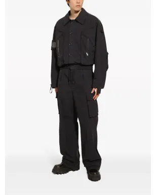 Dolce & Gabbana ロゴプレート付きストレートレッグカーゴパンツ - ブルー - サムネイル2