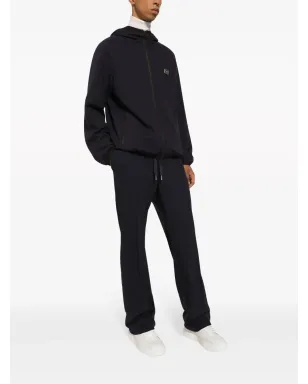 Dolce & Gabbana ロゴプレート フード付きジャケット ブルー - サムネイル2