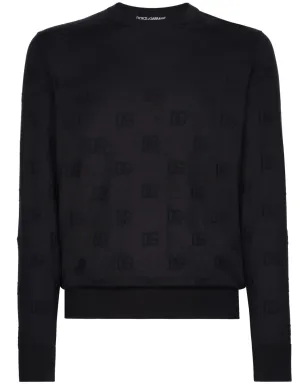 Dolce & Gabbana ロゴ入りインターシャニット シルクセーター - サムネイル1