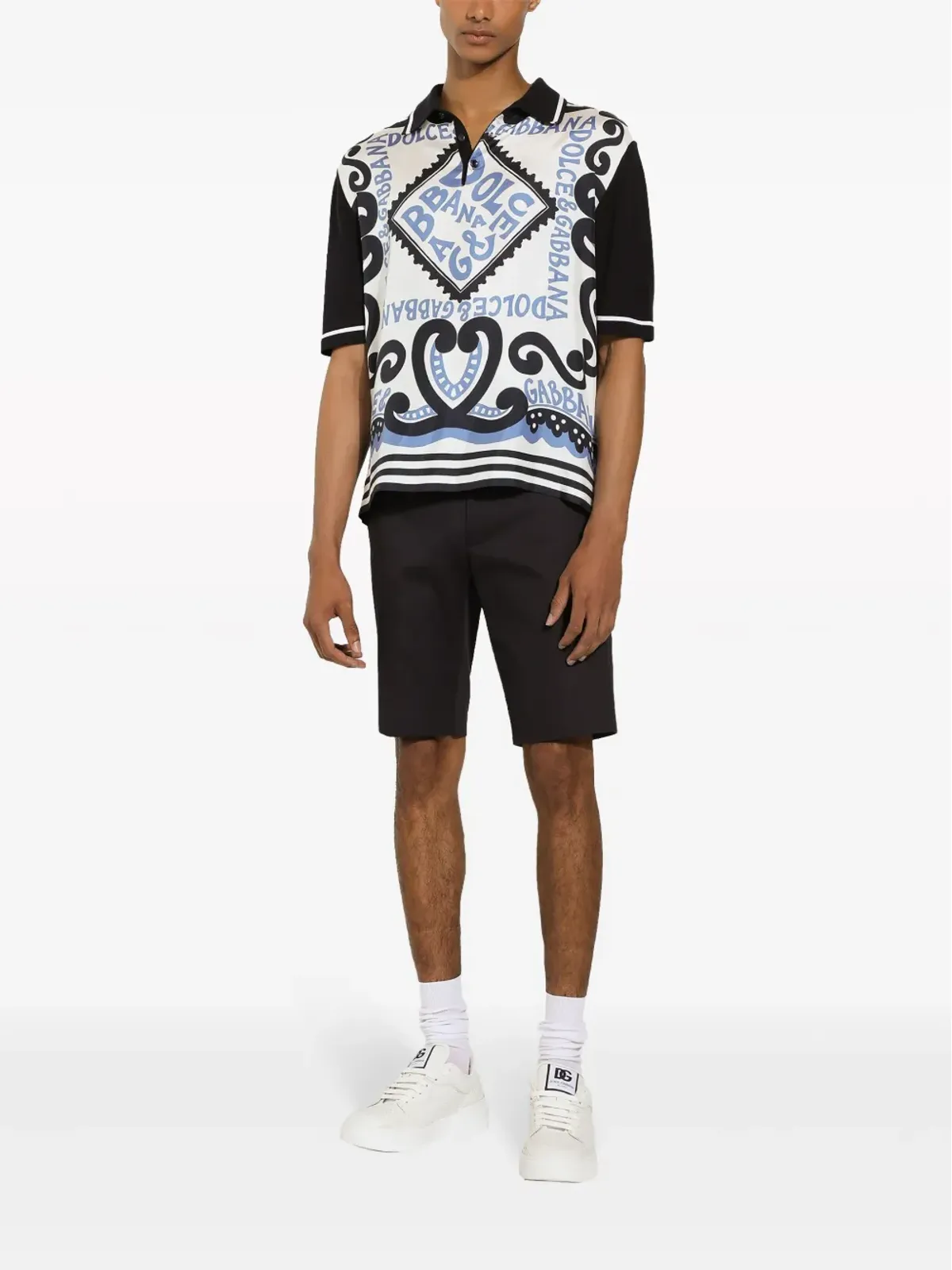 Dolce & Gabbana スリムカット バミューダショーツ ブルー - 画像3