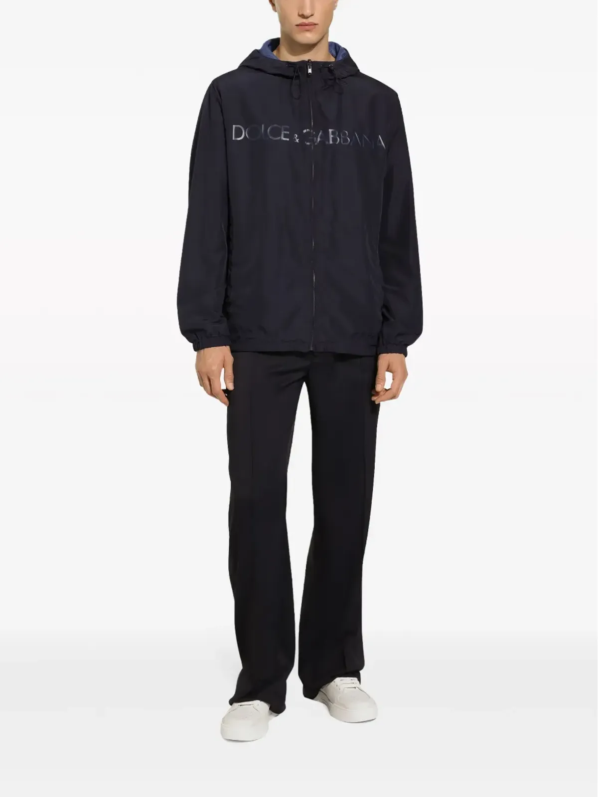 Dolce & Gabbana ロゴプリント リバーシブル パーカー - ブルー - 画像3