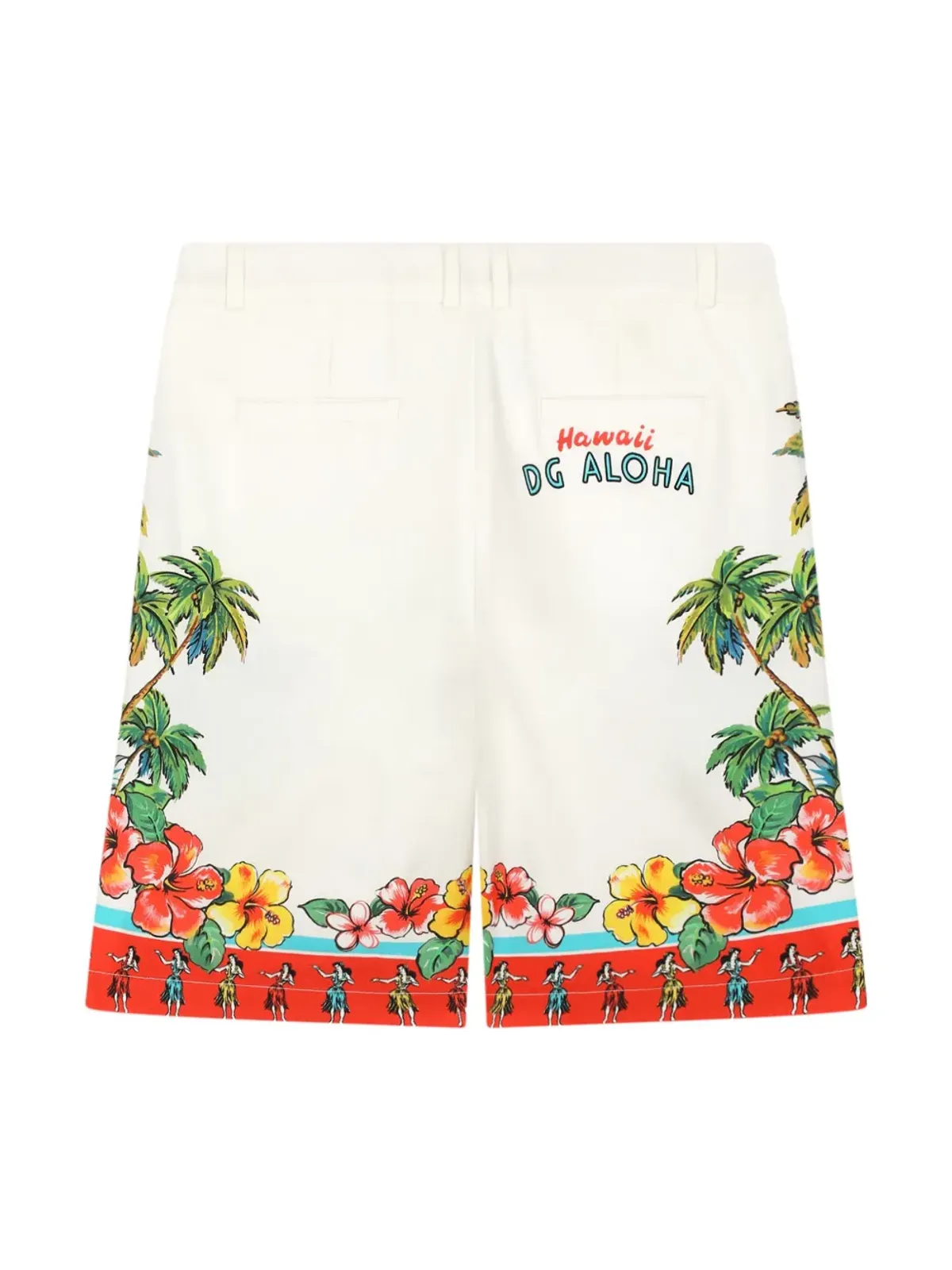 Dolce & Gabbana Kids グラフィックプリント バミューダショーツ - ホワイト - 画像2