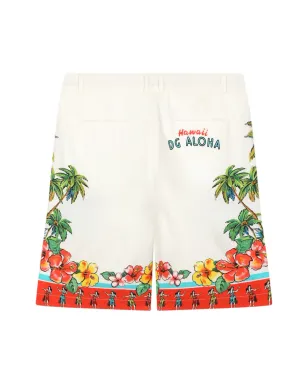 Dolce & Gabbana Kids グラフィックプリント バミューダショーツ - ホワイト - サムネイル2