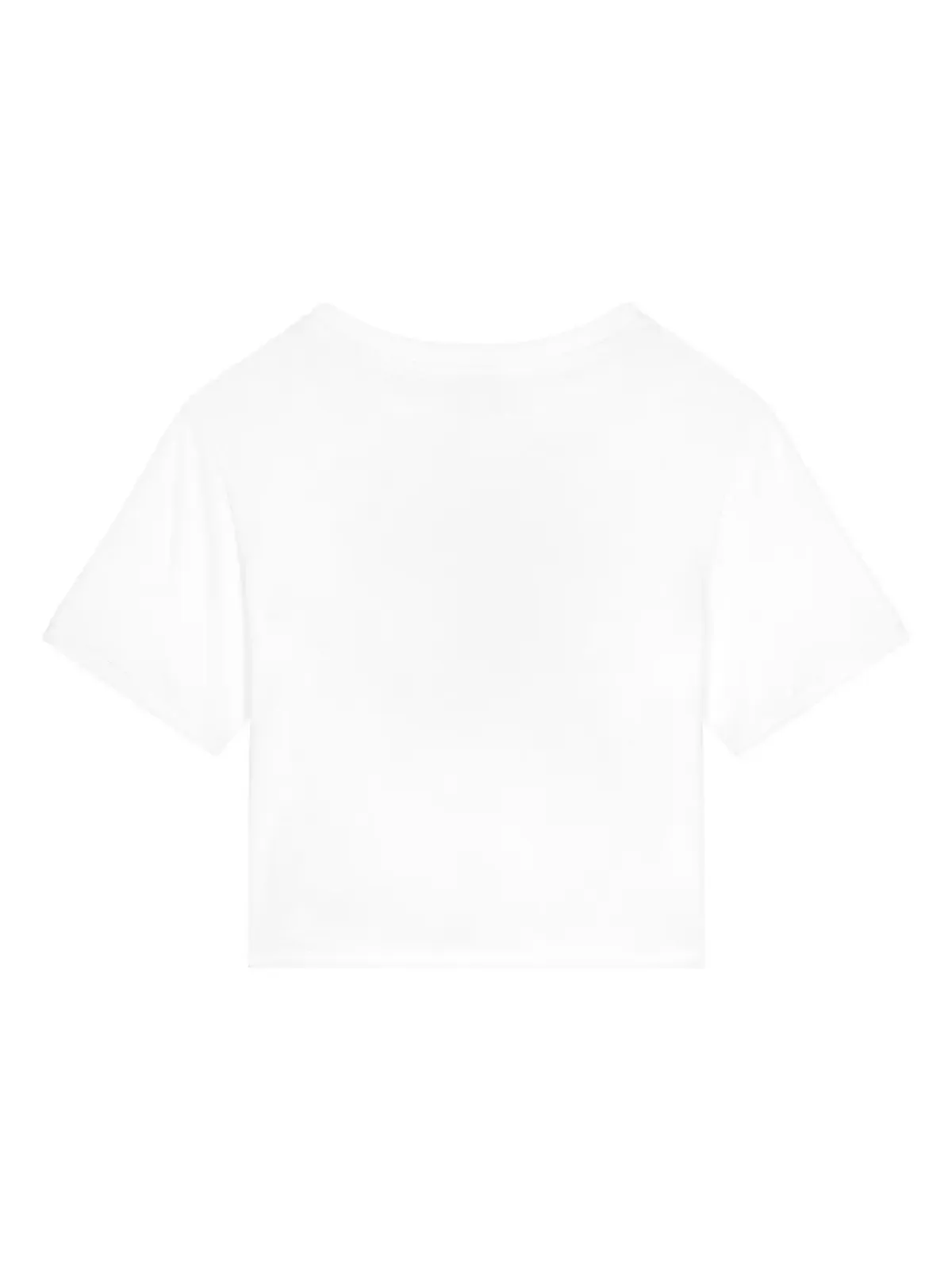 Dolce & Gabbana Kids ロゴ入りタイ留め付きTシャツ ホワイト - 画像2