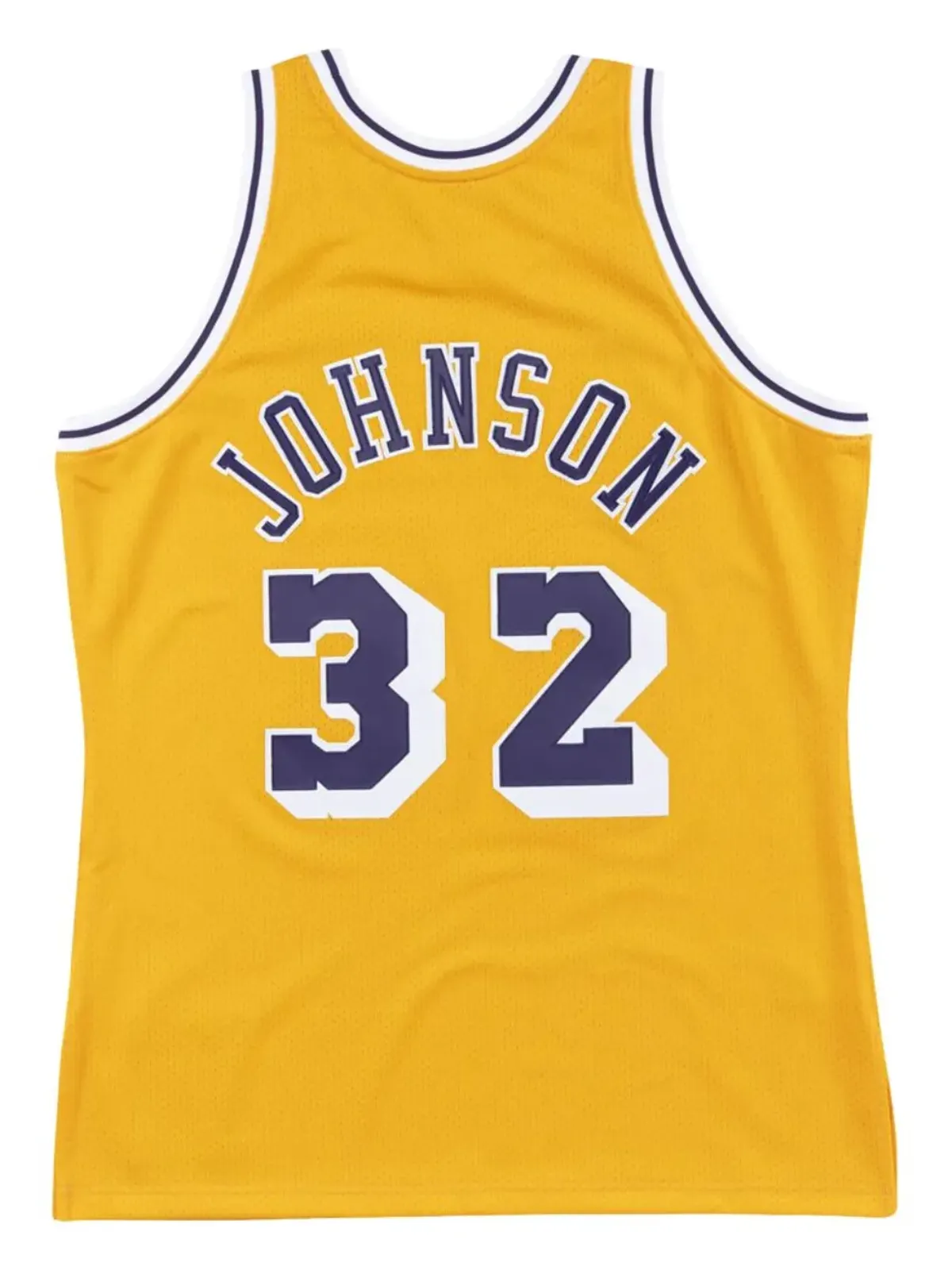 Mitchell & Ness NBA LA Lakers 84 Magic Johnson 本物のホームジャージ - 画像2