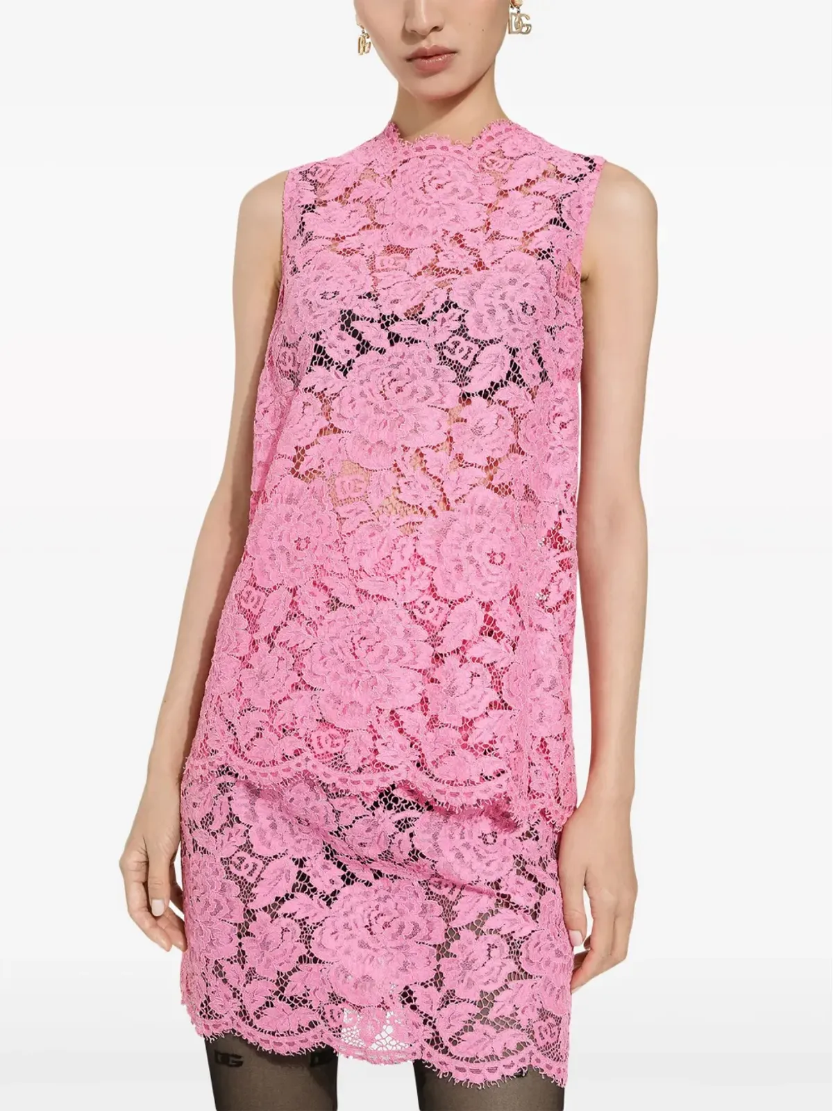 Dolce & Gabbana コルドネットレースのトップス - ピンク - 画像5