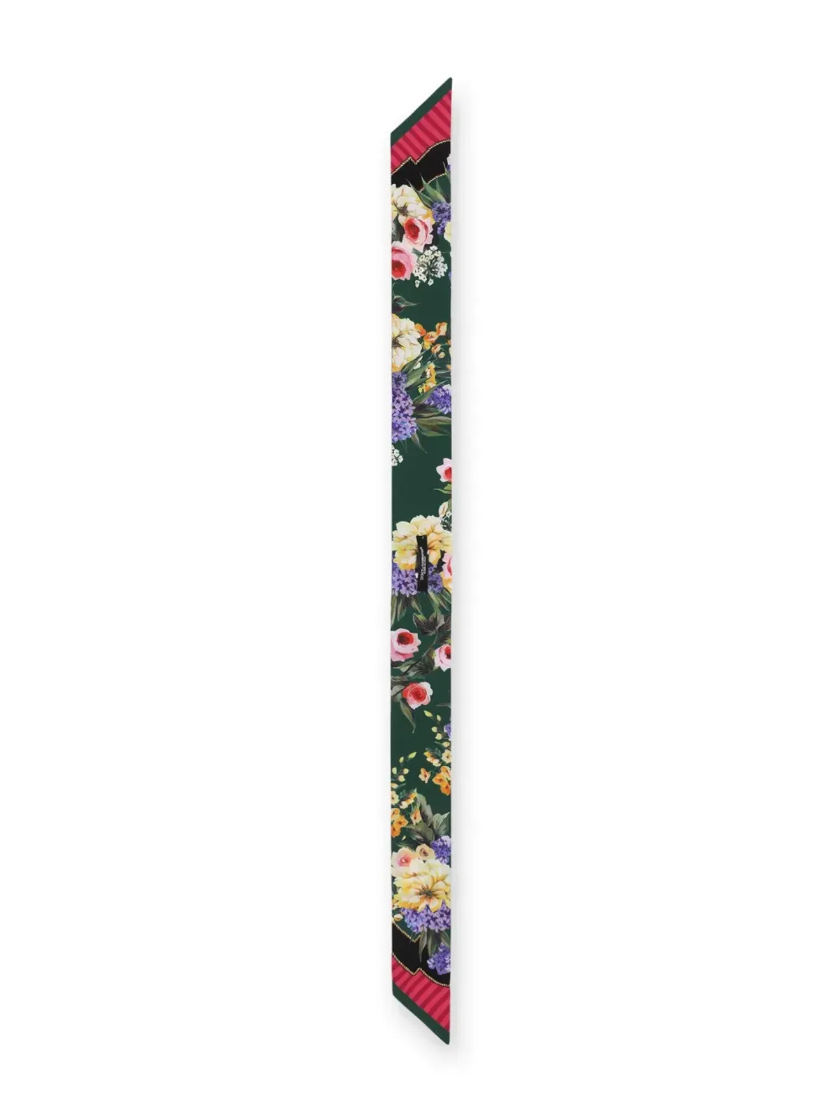 Dolce & Gabbana ガーデンプリント シルクスカーフ グリーン - 画像3