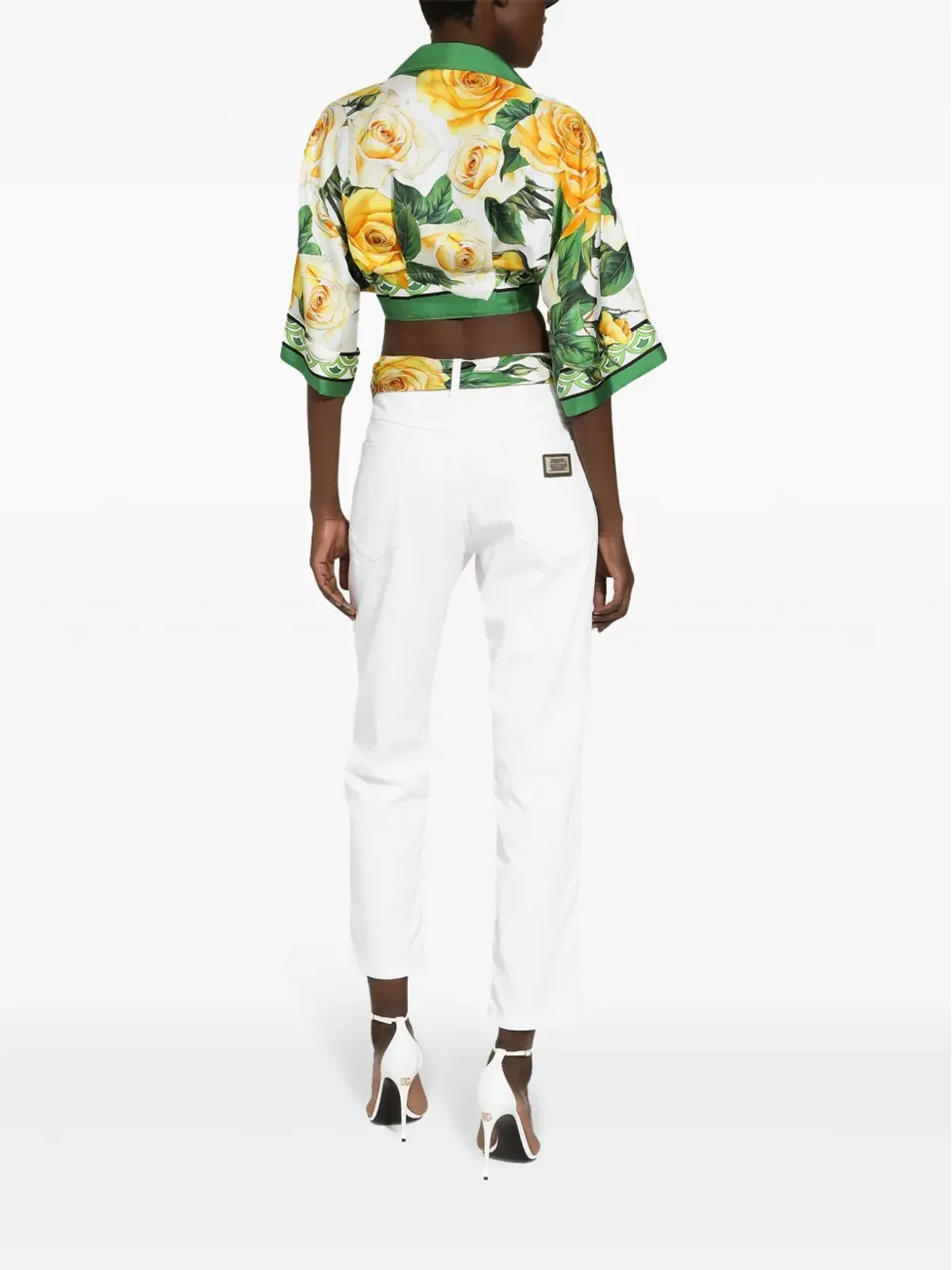 Dolce & Gabbana ディストレス加工ストレートジーンズ - 白 - 画像4