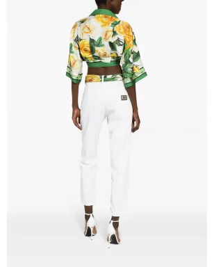 Dolce & Gabbana ディストレス加工ストレートジーンズ - 白 - サムネイル4