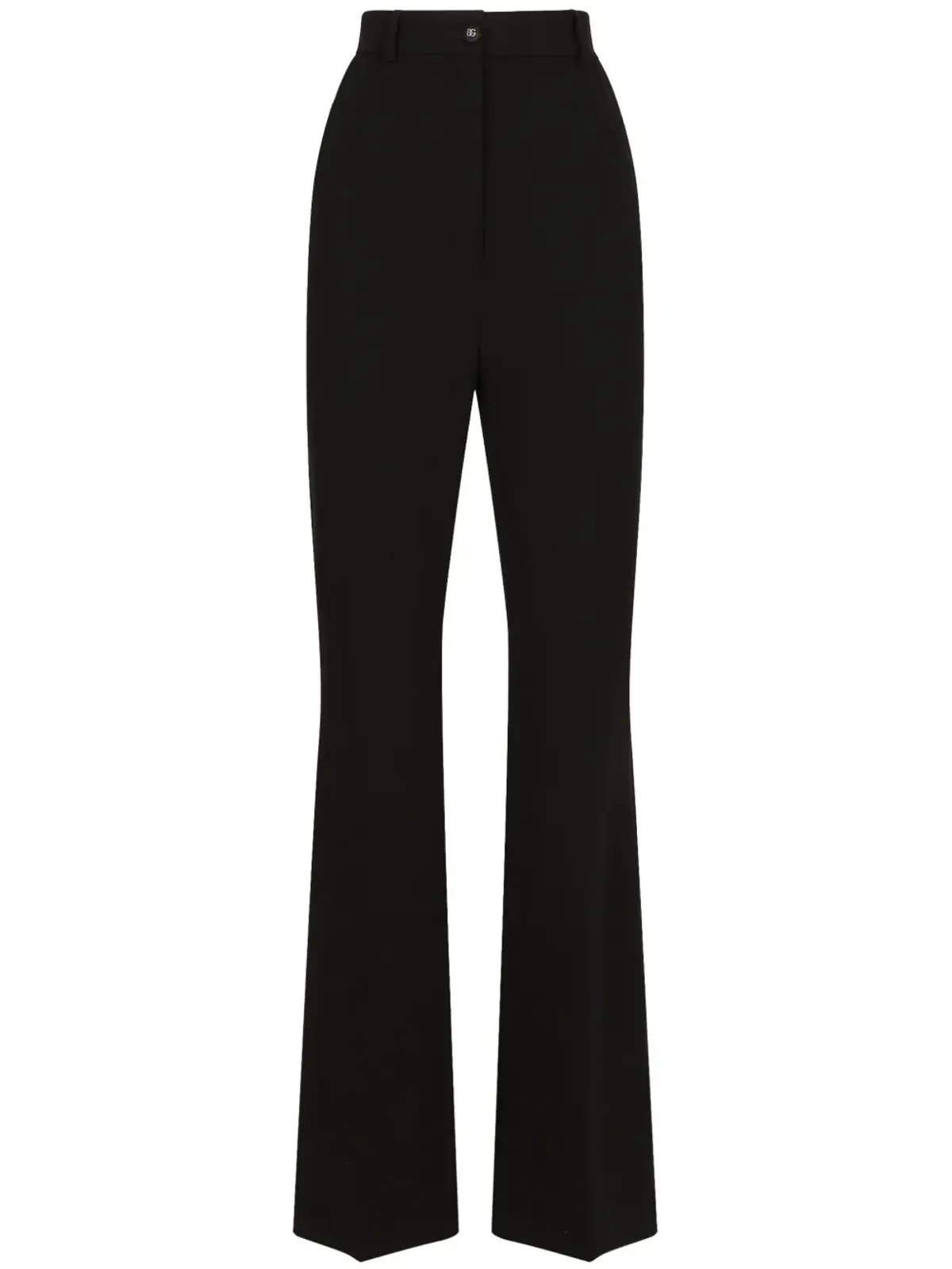 Dolce & Gabbana DNA ハイウエスト センタープレス入り フレアパンツ - ブラック - 画像1