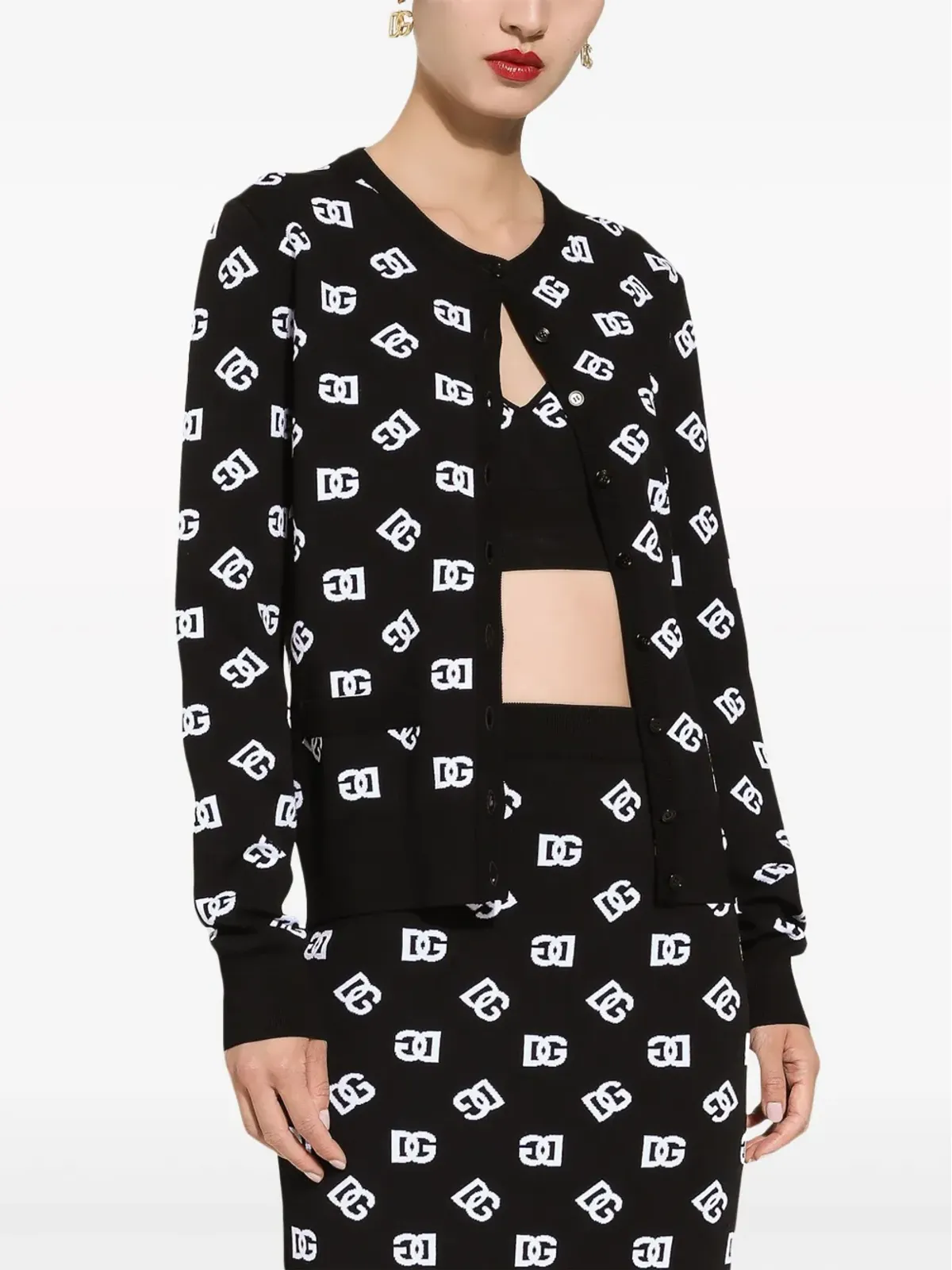 Dolce & Gabbana DG ロゴ カーディガン - ブラック - 画像5