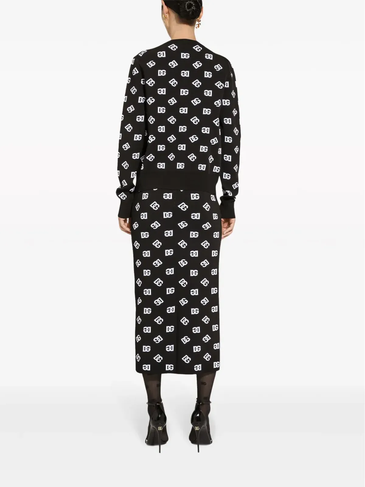 Dolce & Gabbana DG ロゴ カーディガン - ブラック - 画像4