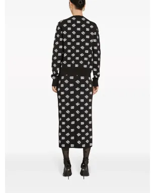 Dolce & Gabbana DG ロゴ カーディガン - ブラック - サムネイル4