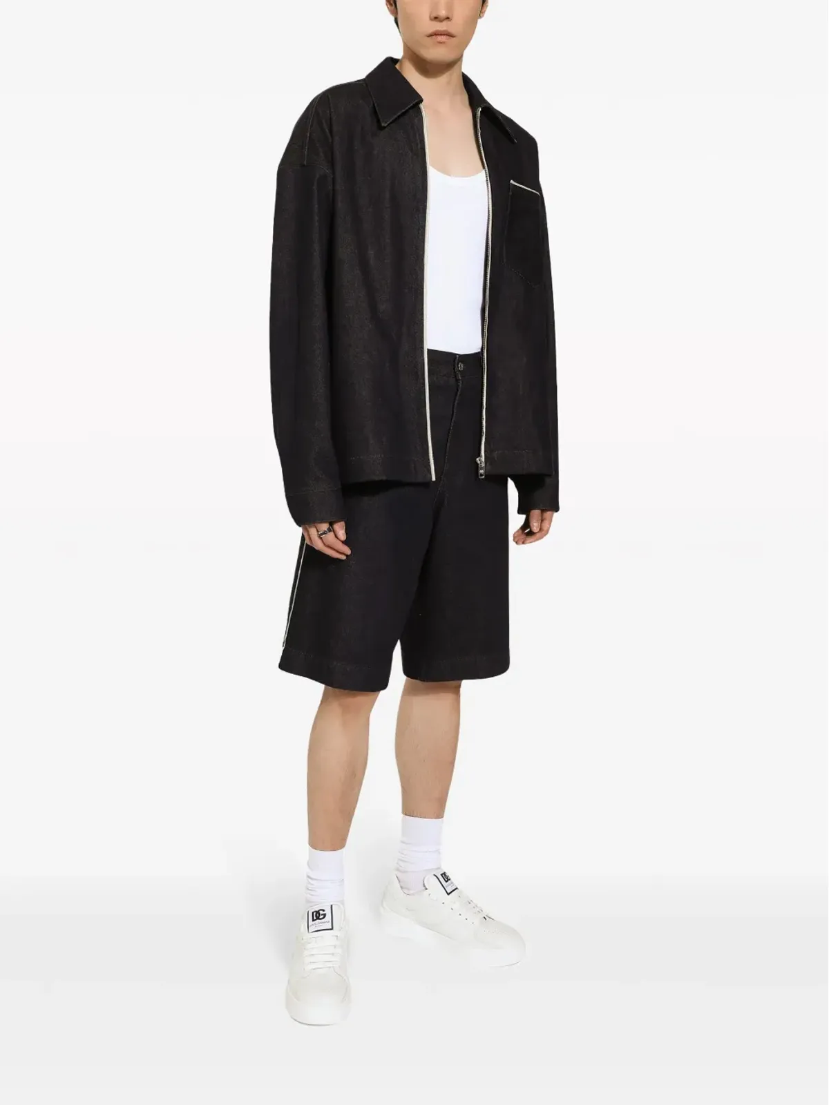 Dolce & Gabbana ロゴプリント コットン ジャケット - 画像2