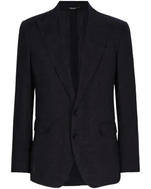 Dolce & Gabbana シチリア ピークドラペル ブレザー - ブルー - サムネイル1