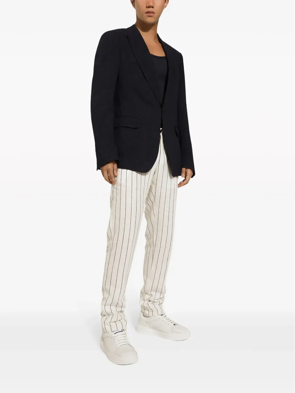 Dolce & Gabbana シチリア ピークドラペル ブレザー - ブルー - 画像2