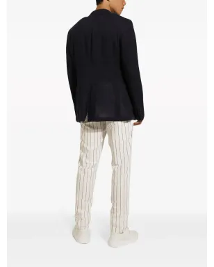 Dolce & Gabbana シチリア ピークドラペル ブレザー - ブルー - サムネイル4