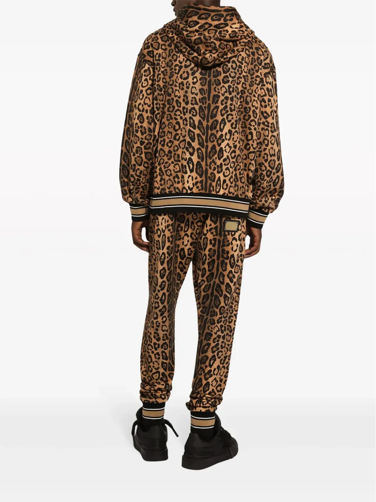 Dolce & Gabbana レオパード柄 コットン トラックパンツ - ブラウン - 画像4