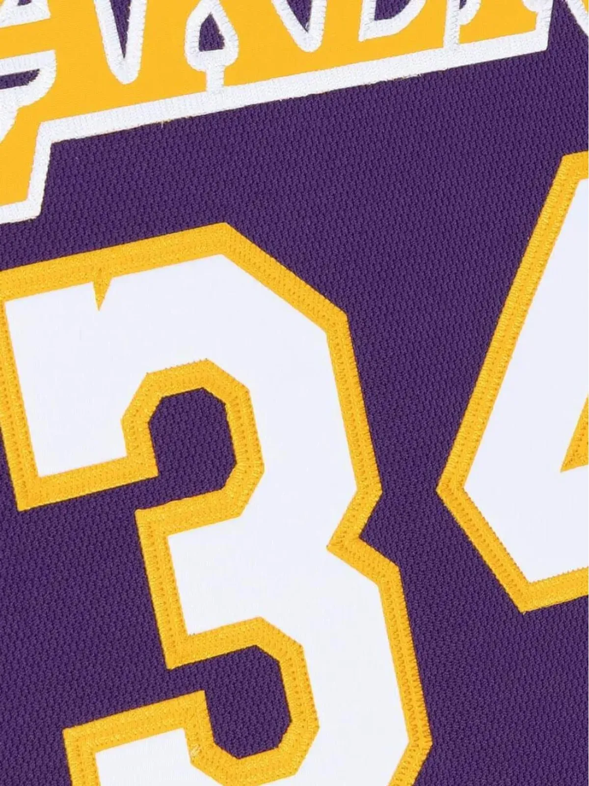 Mitchell & Ness NBA LA Lakers 1999 Shaquille O'Neal authentic jersey - Purple - 画像3