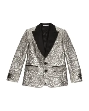 Dolce & Gabbana Kids メタリックジャカード ブレザー - サムネイル1