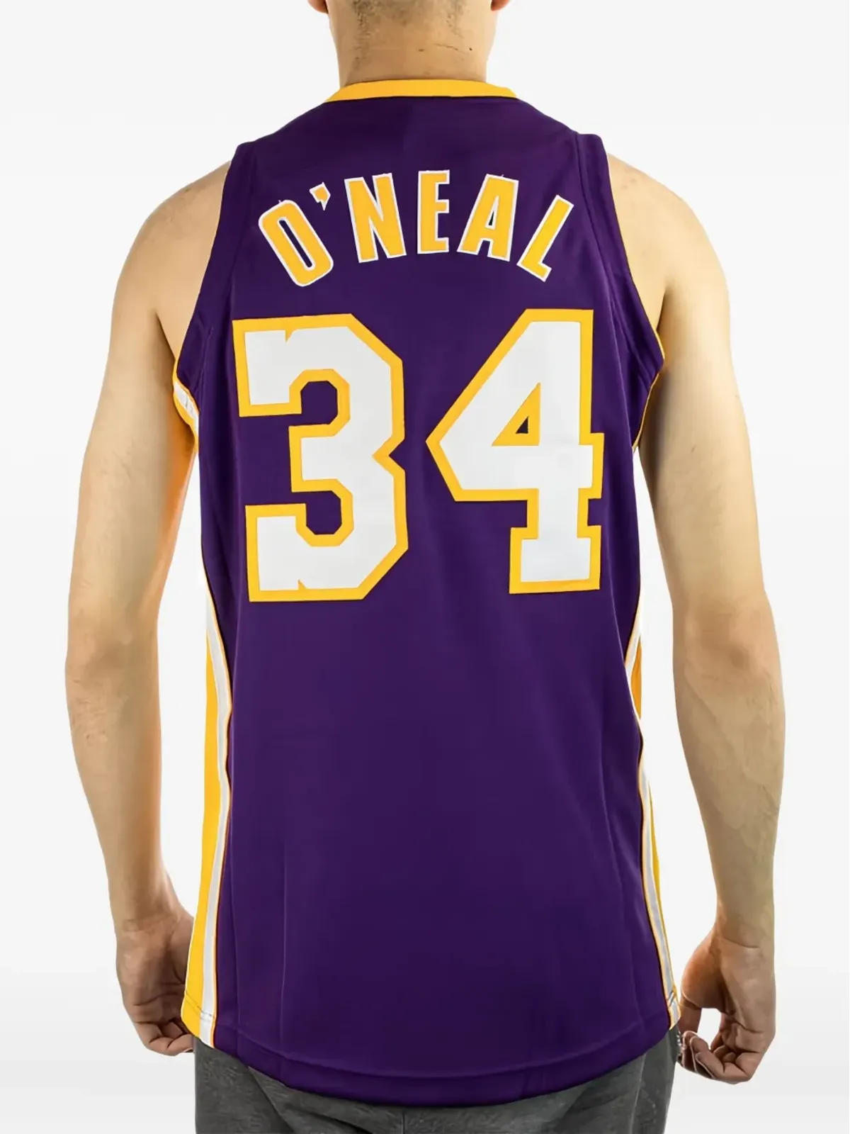 Mitchell & Ness NBA LA Lakers 2001 Shaquille O'Neal スウィングマン ジャージ - Purple - 画像3