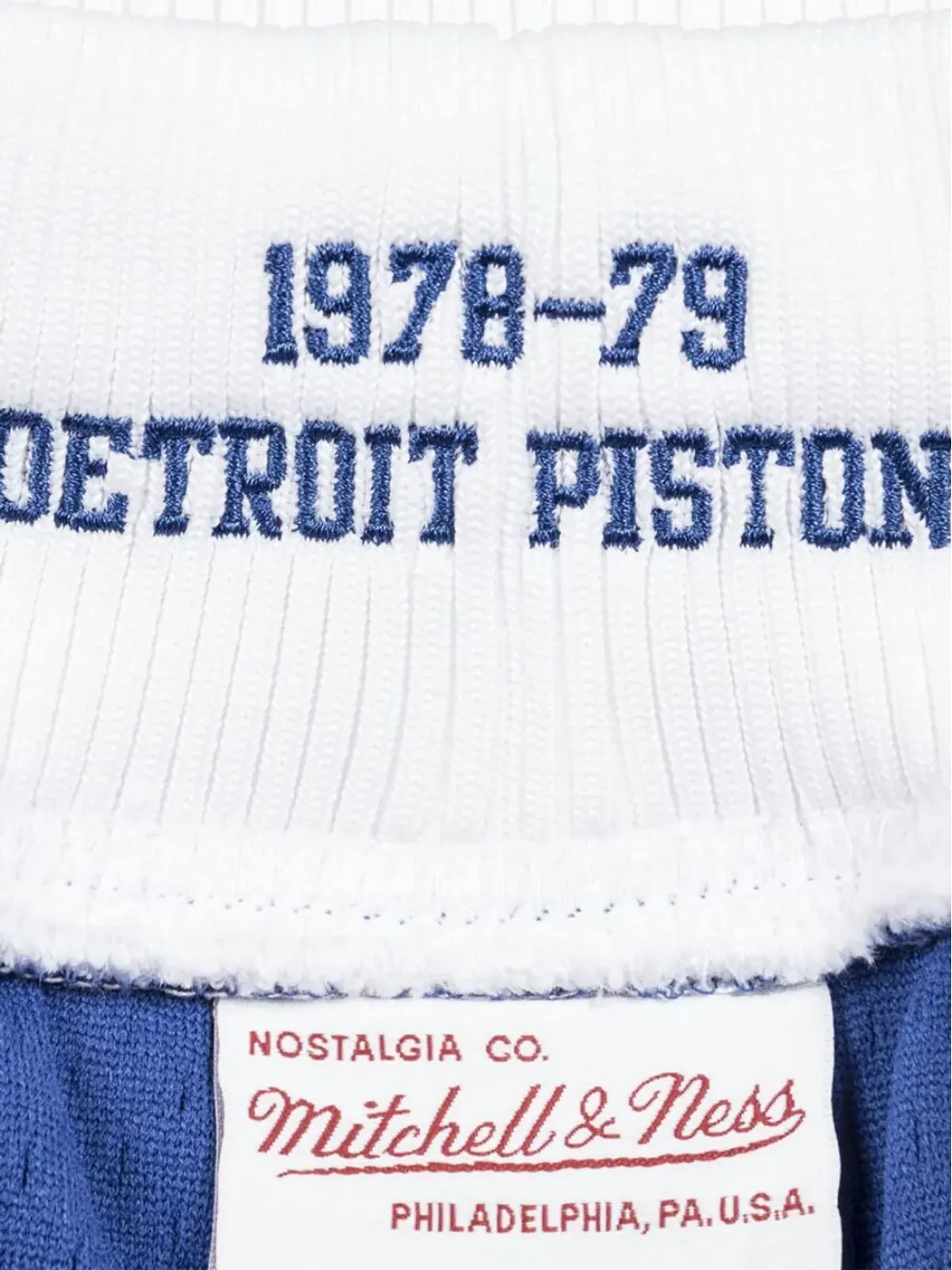 Mitchell & Ness NBA Detroit Pistons 78-79 バスケットボールショーツ - ブルー - 画像3