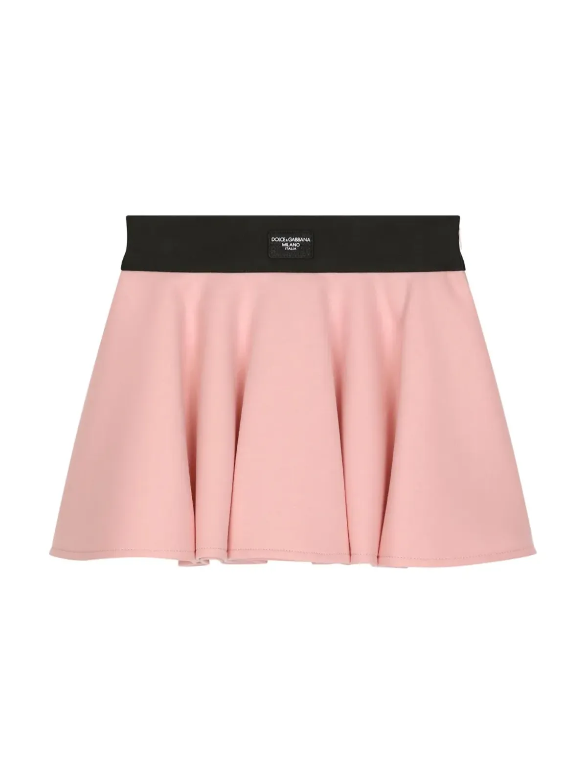 Dolce & Gabbana Kids ロゴアップリケ Aライン ミニスカート - ピンク - 画像1