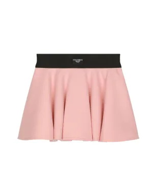 Dolce & Gabbana Kids ロゴアップリケ Aライン ミニスカート - ピンク - サムネイル1