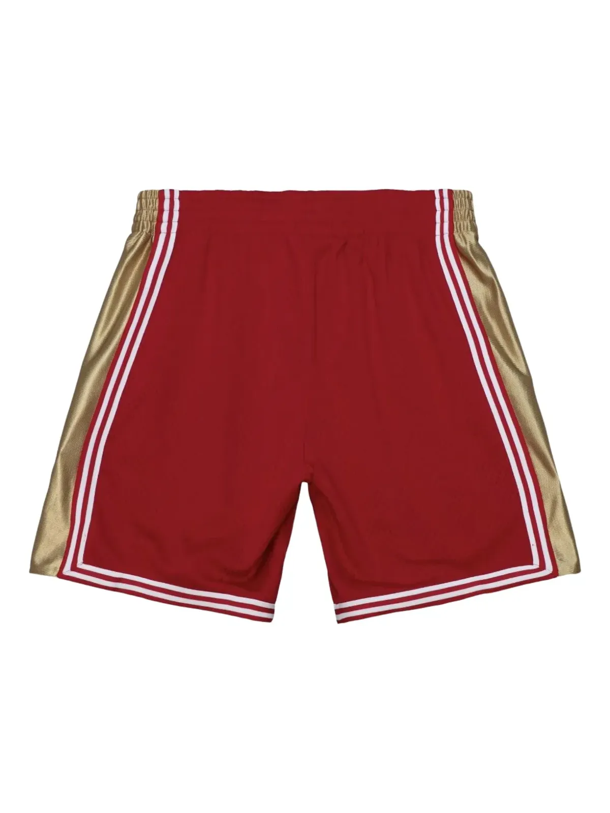 Mitchell & Ness ゴールドディテール ロードショーツ - レッド - 画像2