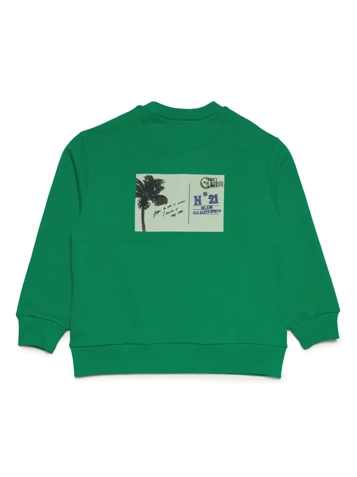 Nº21 Kids グラフィックプリント コットン スウェットシャツ - 画像2