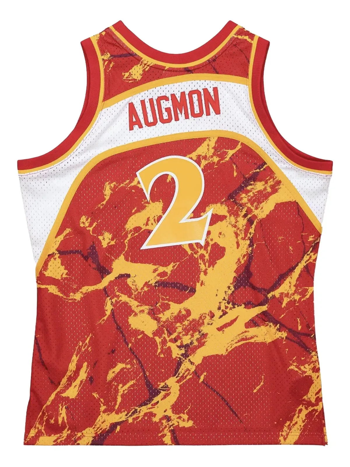 Mitchell & Ness NBA Atlanta Hawks 1991 Stacey Augmon バスケットボールジャージ - 赤 - 画像2