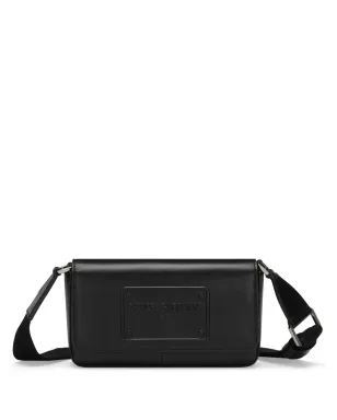 Dolce & Gabbana ロゴエンボス レザー ミニショルダーバッグ - ブラック - サムネイル1