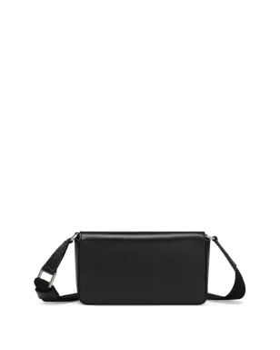 Dolce & Gabbana ロゴエンボス レザー ミニショルダーバッグ - ブラック - サムネイル3