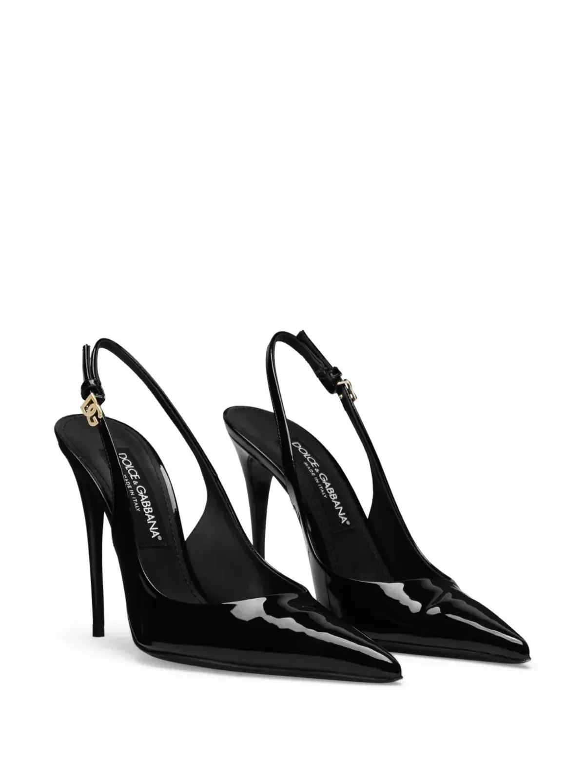 Dolce & Gabbana DNA パテントレザー スリングバック パンプス - 画像2