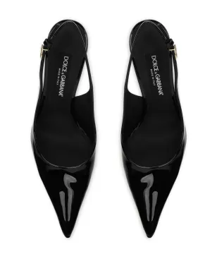 Dolce & Gabbana DNA パテントレザー スリングバック パンプス - サムネイル4