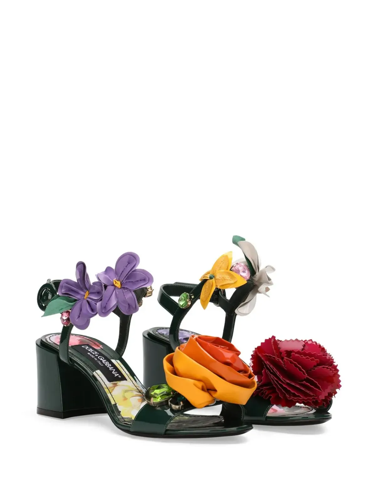 Dolce & Gabbana キーラ 花柄アップリケ サンダル - 画像2