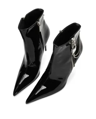 Dolce & Gabbana 105mmパテント アンクルブーツ - ブラック - サムネイル4