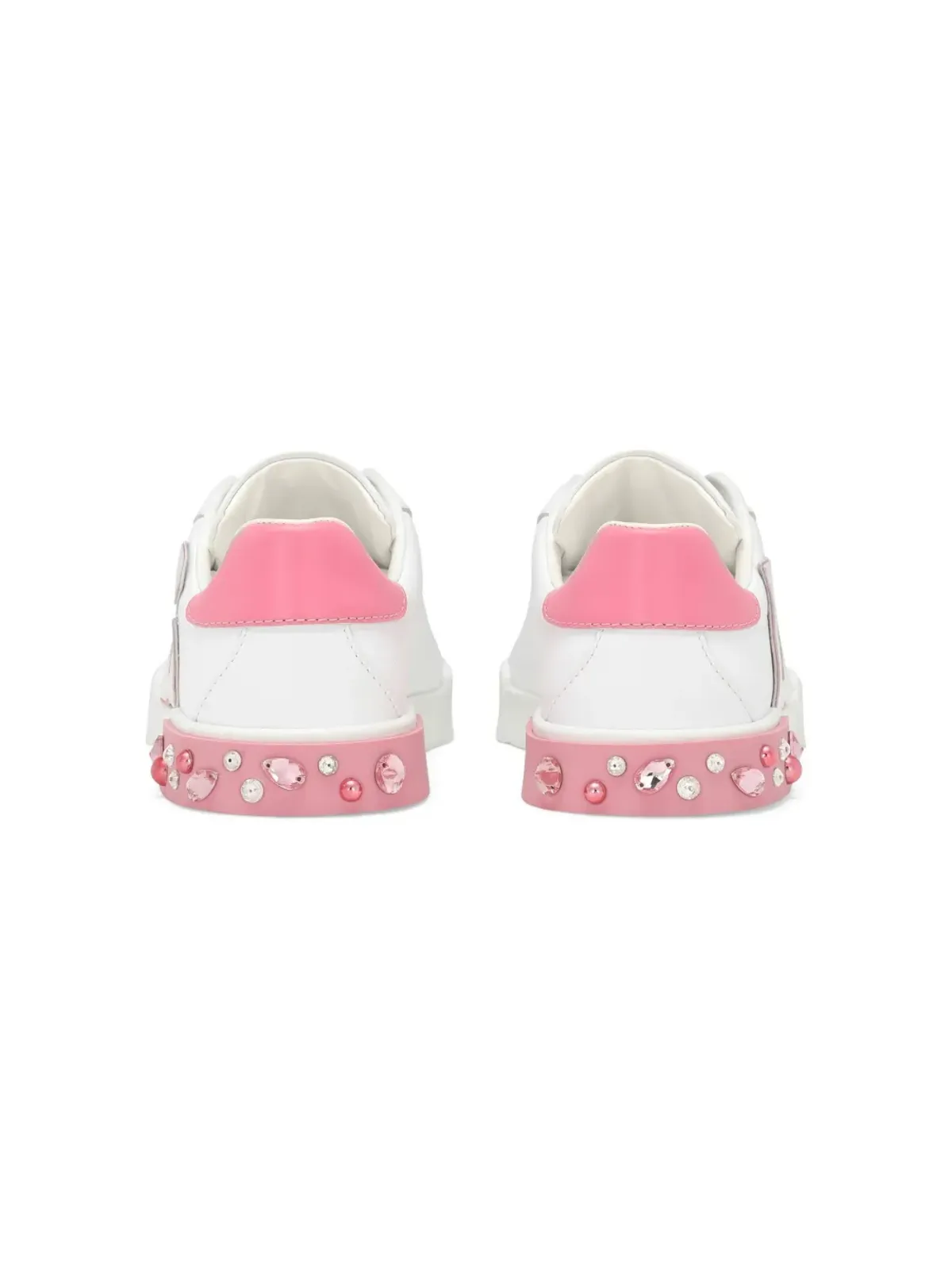 Dolce & Gabbana Kids ロゴパッチ レースアップスニーカー - ホワイト - 画像3
