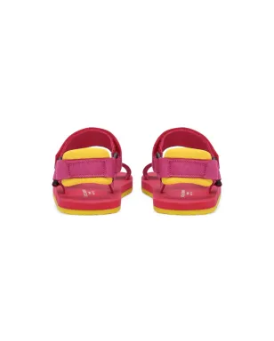 Dolce & Gabbana Kids ロゴ刺繍 タッチストラップ サンダル - ピンク - サムネイル3