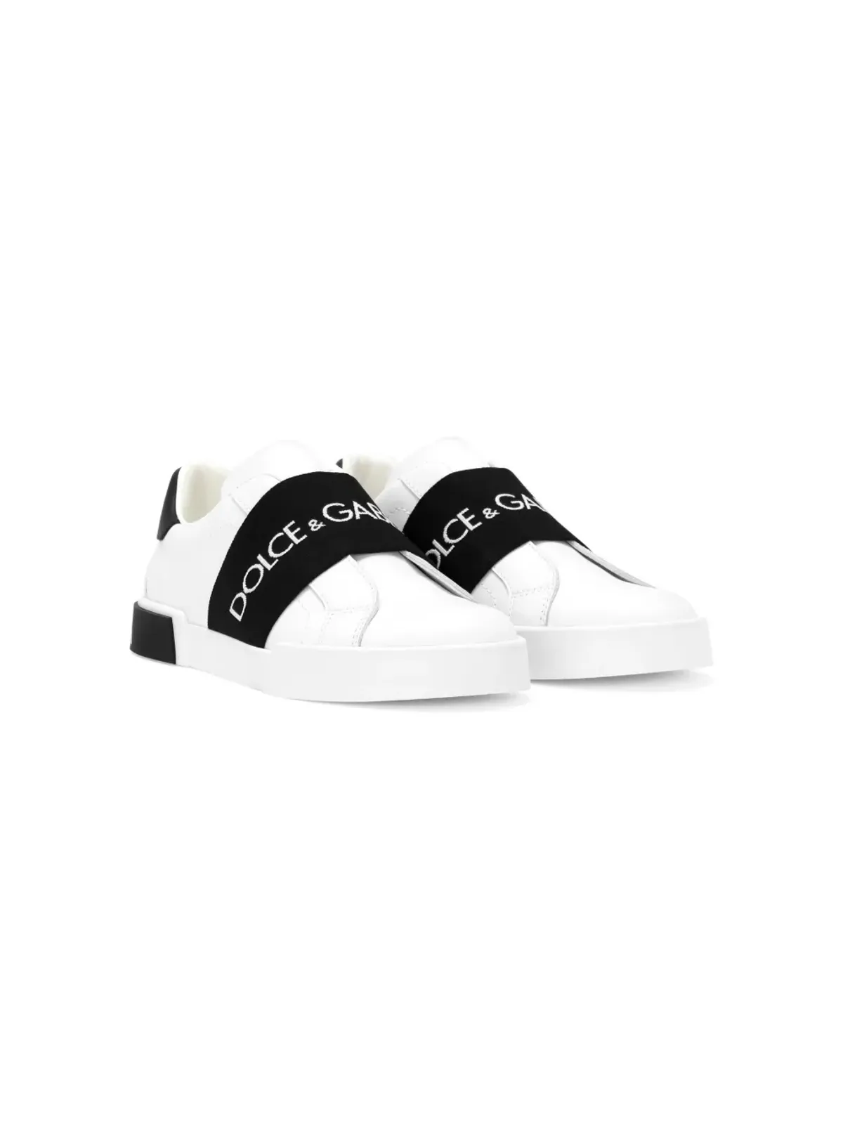 Dolce & Gabbana Kids Portofino スリップオン スニーカー - ホワイト - 画像1