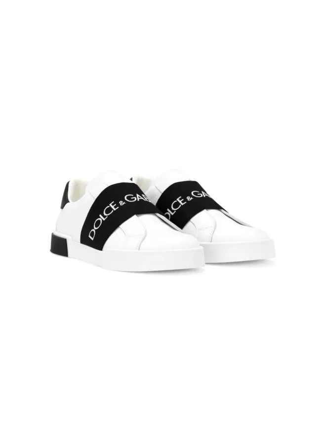 Dolce & Gabbana Kids Dolce & Gabbana Kids Portofino スリップオン スニーカー - ホワイトの商品画像