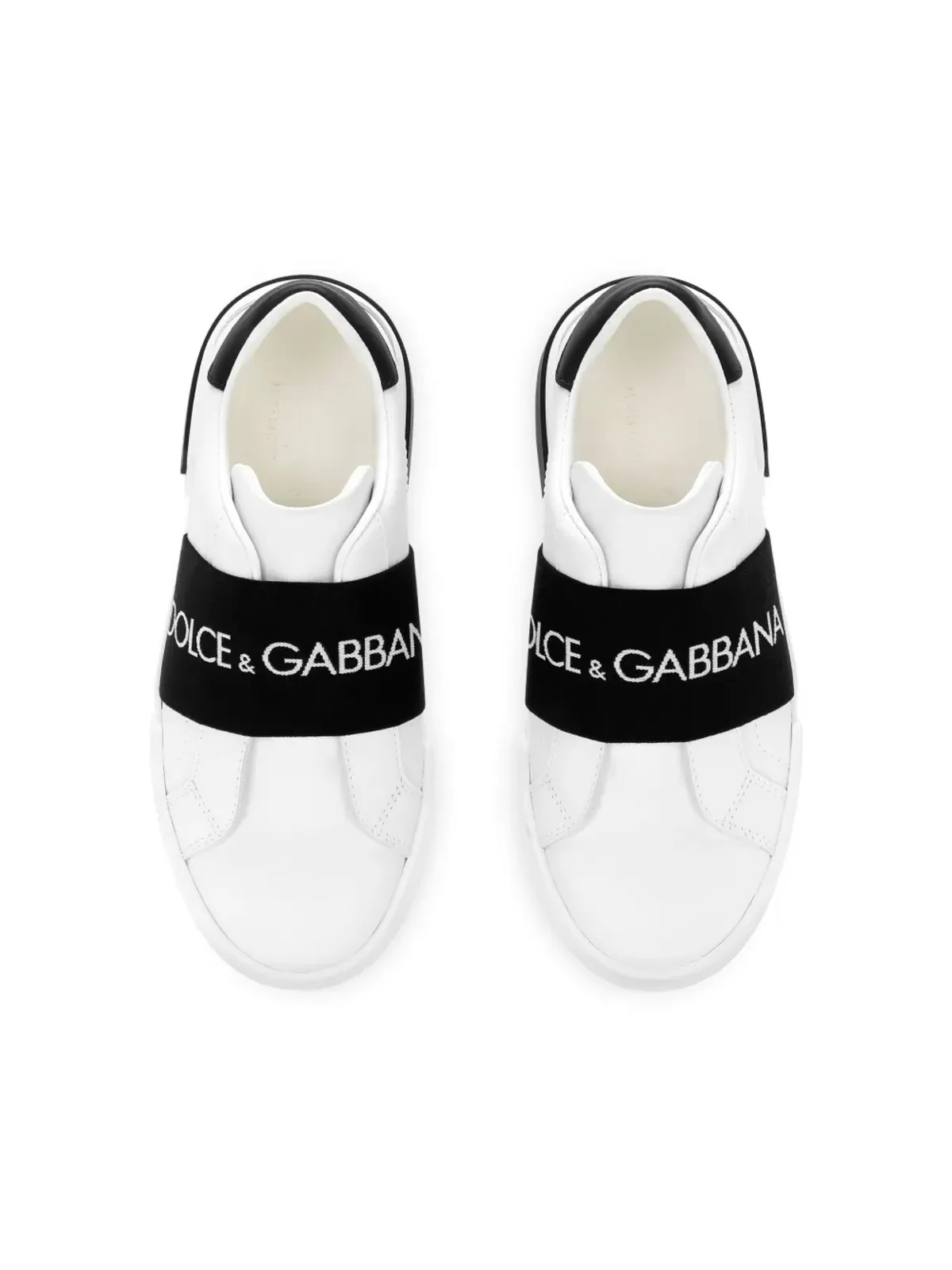 Dolce & Gabbana Kids Portofino スリップオン スニーカー - ホワイト - 画像4